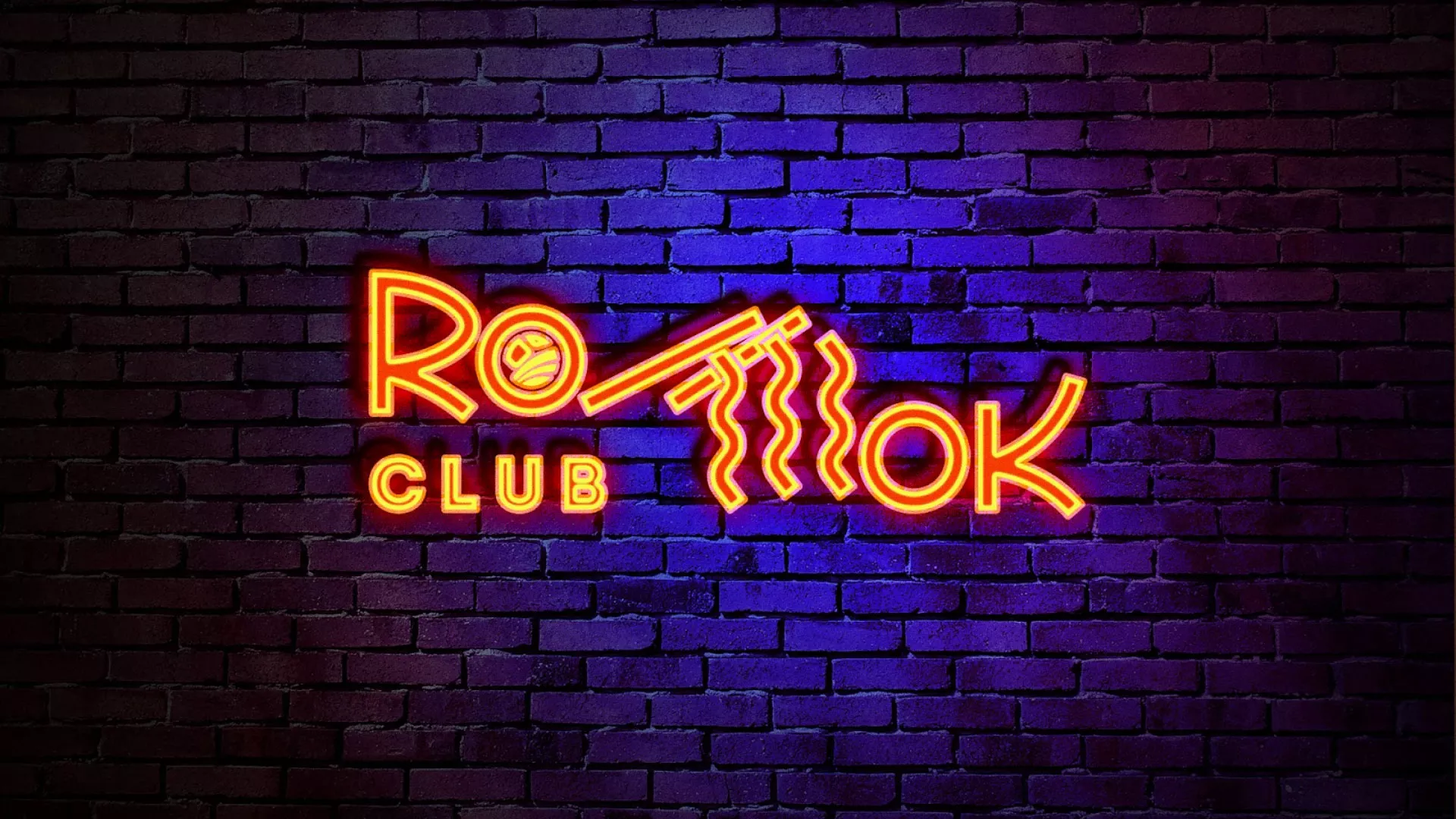 Разработка интерьерной вывески суши-бара «Roll Wok Club» в Калининске